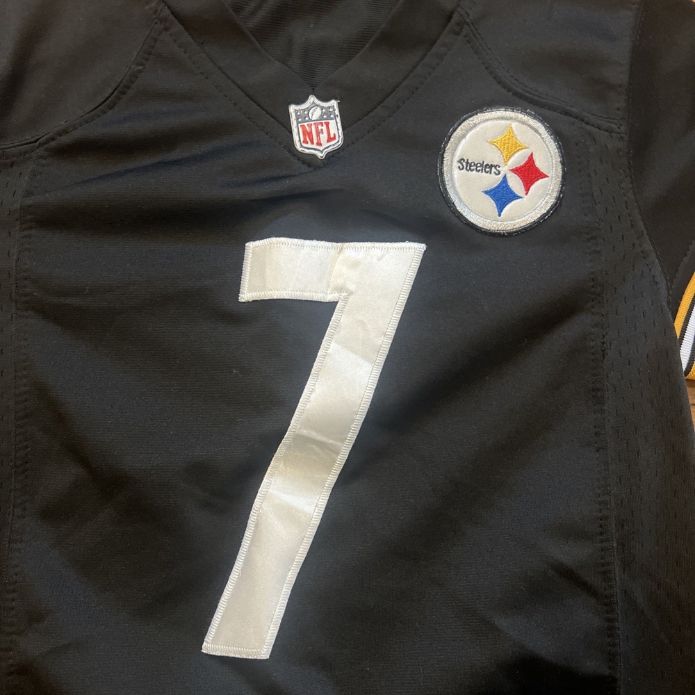 Nike Ben Roethlisberger #7 Pittsburgh Steelers Youth Large NFL Football Jersey - Picture 3 of 13